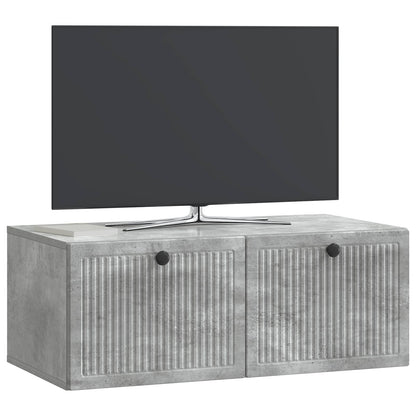 vidaXL Wall-Mounted TV Cabinet Concrete Grey 78.5 x 41 x 30 cm