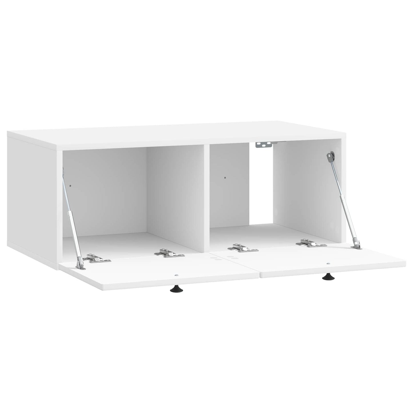 vidaXL Wall-Mounted TV Cabinet High Gloss White 78.5 x 41 x 30 cm