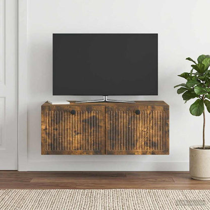 vidaXL Wall-Mounted TV Cabinet Smoked Oak 78.5 x 41 x 30 cm