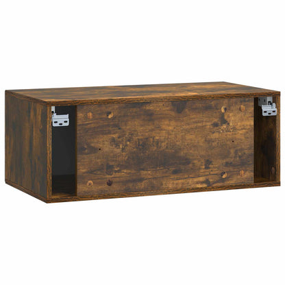 vidaXL Wall-Mounted TV Cabinet Smoked Oak 78.5 x 41 x 30 cm