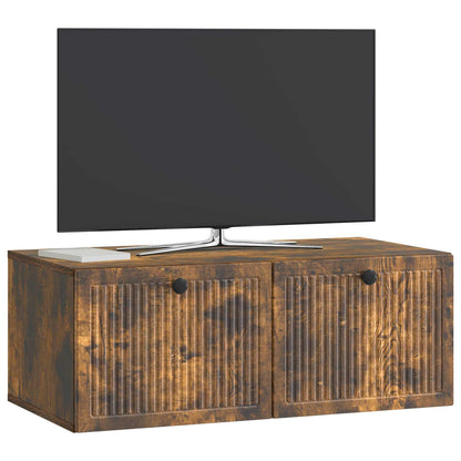 vidaXL Wall-Mounted TV Cabinet Smoked Oak 78.5 x 41 x 30 cm