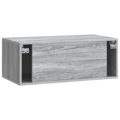 vidaXL Wall-Mounted TV Cabinet Grey Sonoma 78.5 x 41 x 30 cm