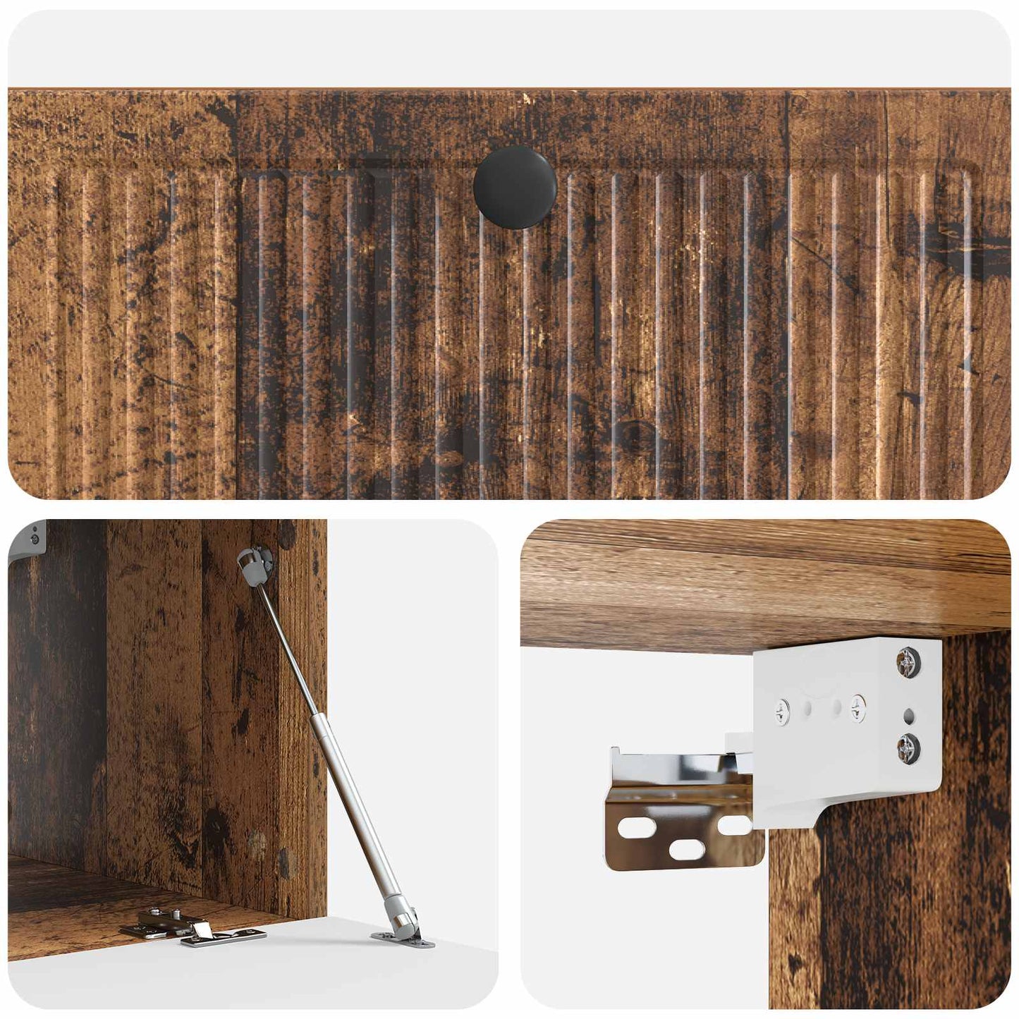 vidaXL Wall-Mounted TV Cabinet Wall-mounted Old Wood 78.5 x 41 x 30 cm