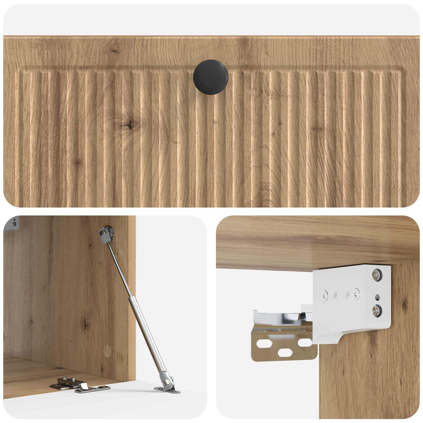 vidaXL Wall-Mounted TV Cabinet 78.5 x 41 x 30 cm Artisan Oak