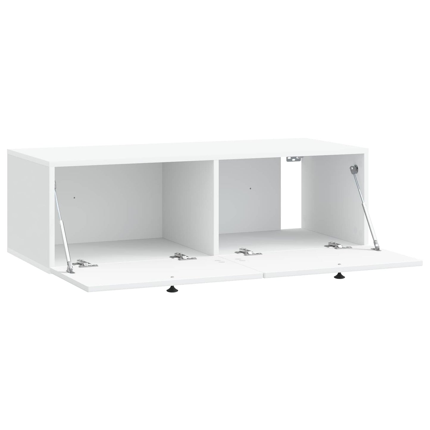 vidaXL Wall-Mounted TV Cabinet White 98 x 41 x 30 cm Engineered Wood