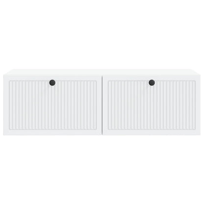 vidaXL Wall-Mounted TV Cabinet White 98 x 41 x 30 cm Engineered Wood