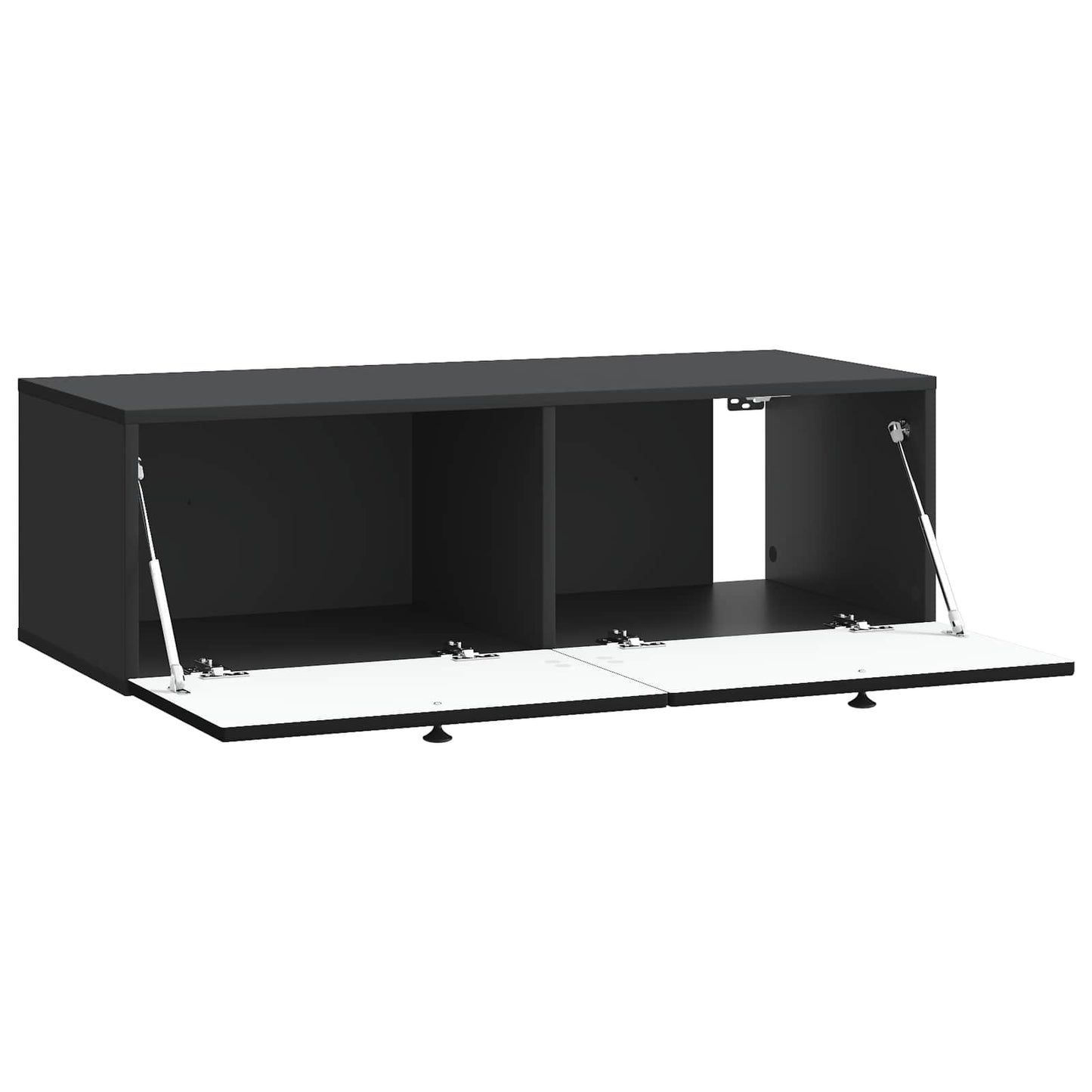 vidaXL Wall-Mounted TV Cabinet Black 98 x 41 x 30 cm Engineered Wood
