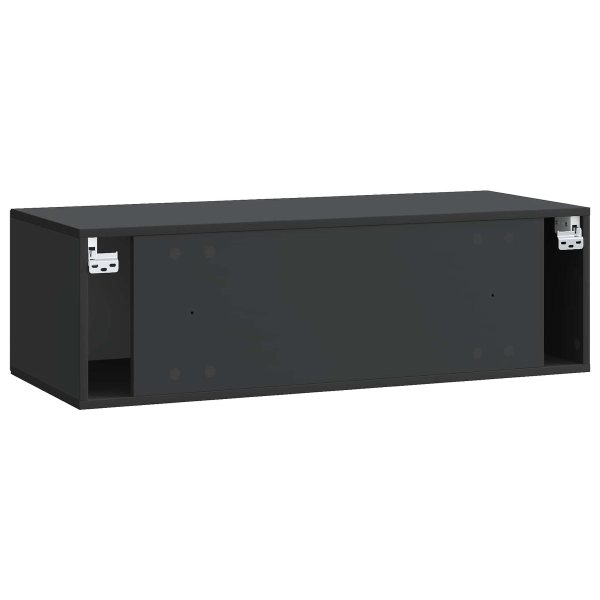 vidaXL Wall-Mounted TV Cabinet Black 98 x 41 x 30 cm Engineered Wood