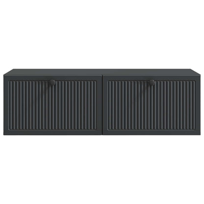 vidaXL Wall-Mounted TV Cabinet Black 98 x 41 x 30 cm Engineered Wood