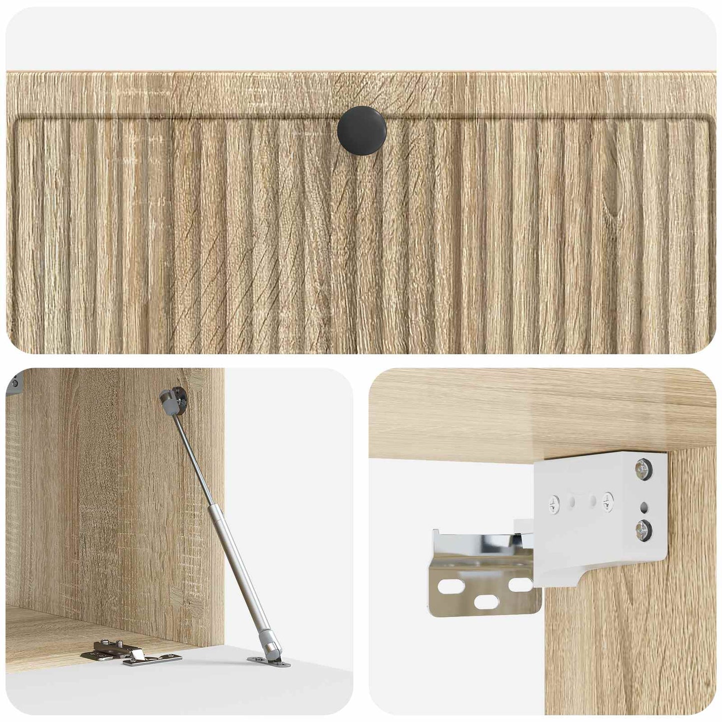 vidaXL Wall-Mounted TV Cabinet Wall-mounted Sonoma Oak 98 x 41 x 30 cm