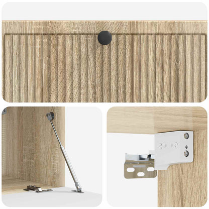 vidaXL Wall-Mounted TV Cabinet Wall-mounted Sonoma Oak 98 x 41 x 30 cm