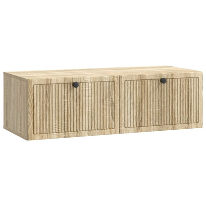 vidaXL Wall-Mounted TV Cabinet Wall-mounted Sonoma Oak 98 x 41 x 30 cm