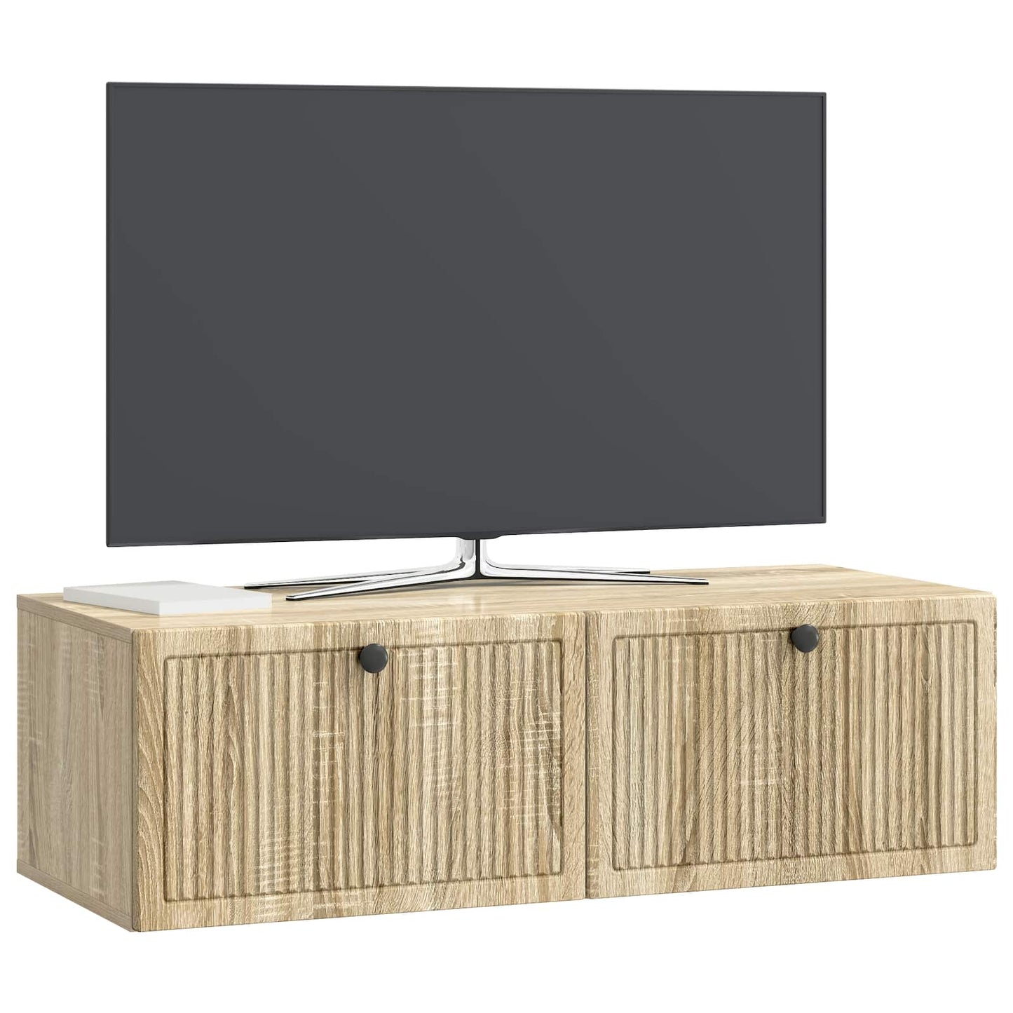 vidaXL Wall-Mounted TV Cabinet Wall-mounted Sonoma Oak 98 x 41 x 30 cm