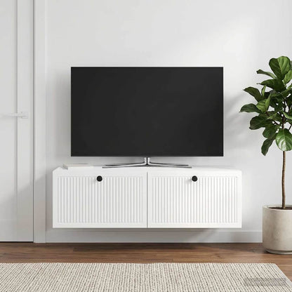 vidaXL Wall-Mounted TV Cabinet High Gloss White 98 x 41 x 30 cm