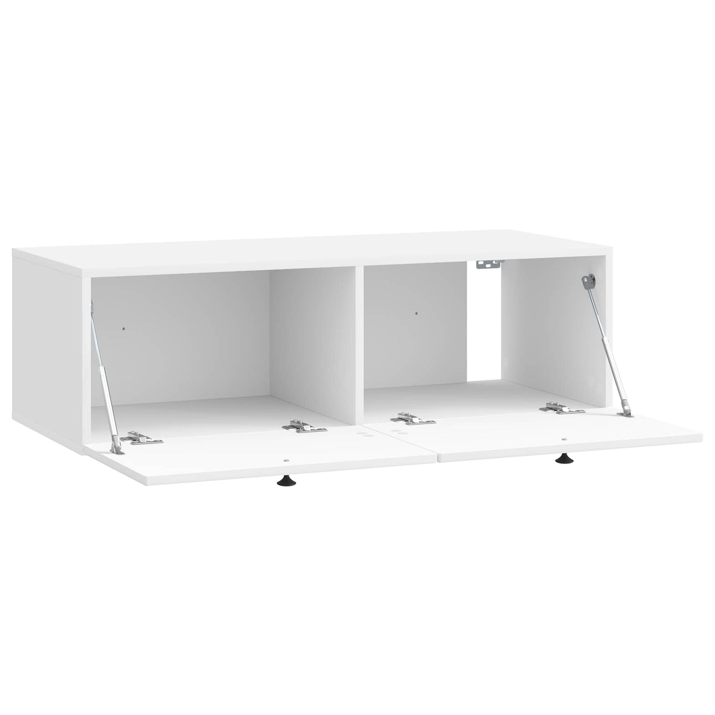vidaXL Wall-Mounted TV Cabinet High Gloss White 98 x 41 x 30 cm