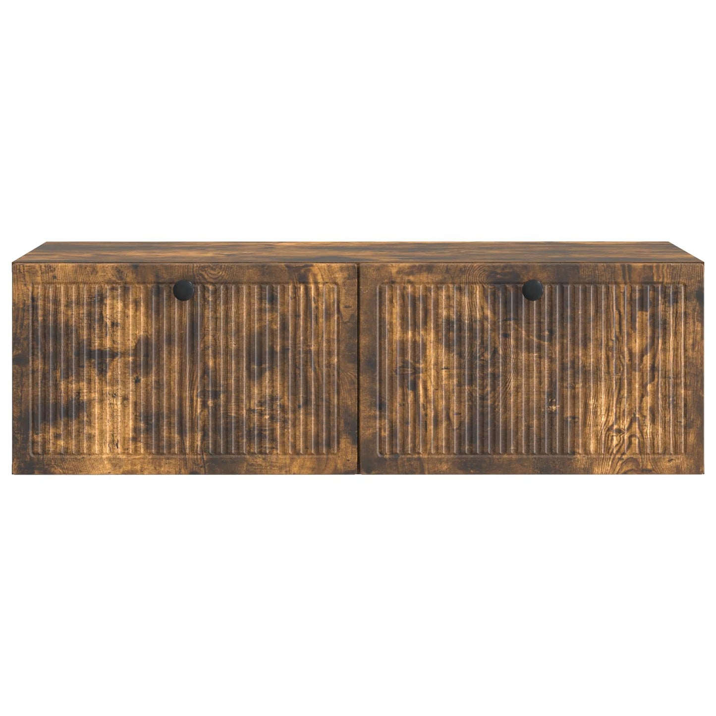 vidaXL Wall-Mounted TV Cabinet Wall-mounted Smoked Oak 98 x 41 x 30 cm