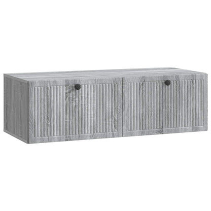vidaXL Wall-Mounted TV Cabinet Grey Sonoma 98 x 41 x 30 cm