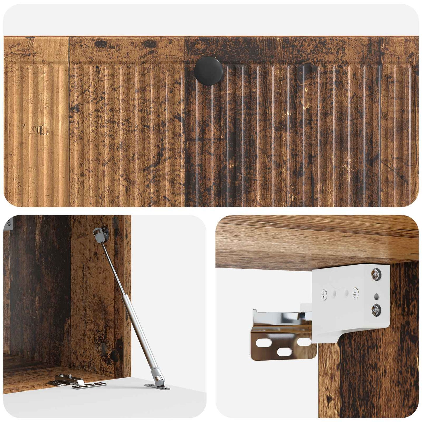 vidaXL Wall-Mounted TV Cabinet Wall-mounted Old Wood 98 x 41 x 30 cm