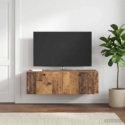 vidaXL Wall-Mounted TV Cabinet Wall-mounted Old Wood 98 x 41 x 30 cm