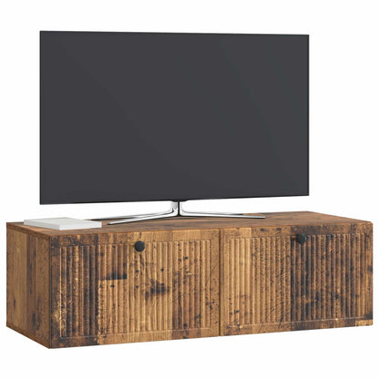 vidaXL Wall-Mounted TV Cabinet Wall-mounted Old Wood 98 x 41 x 30 cm