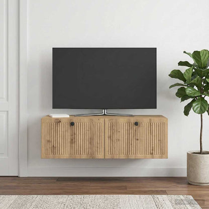 vidaXL Wall-Mounted TV Cabinet 98 x 41 x 30 cm Artisan Oak