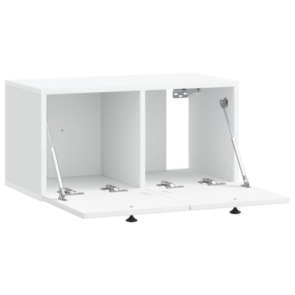 vidaXL Wall-Mounted TV Cabinet White 59.5 x 31 x 30 cm Engineered Wood