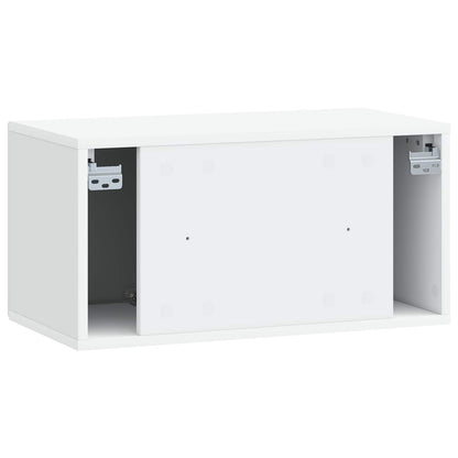 vidaXL Wall-Mounted TV Cabinet White 59.5 x 31 x 30 cm Engineered Wood