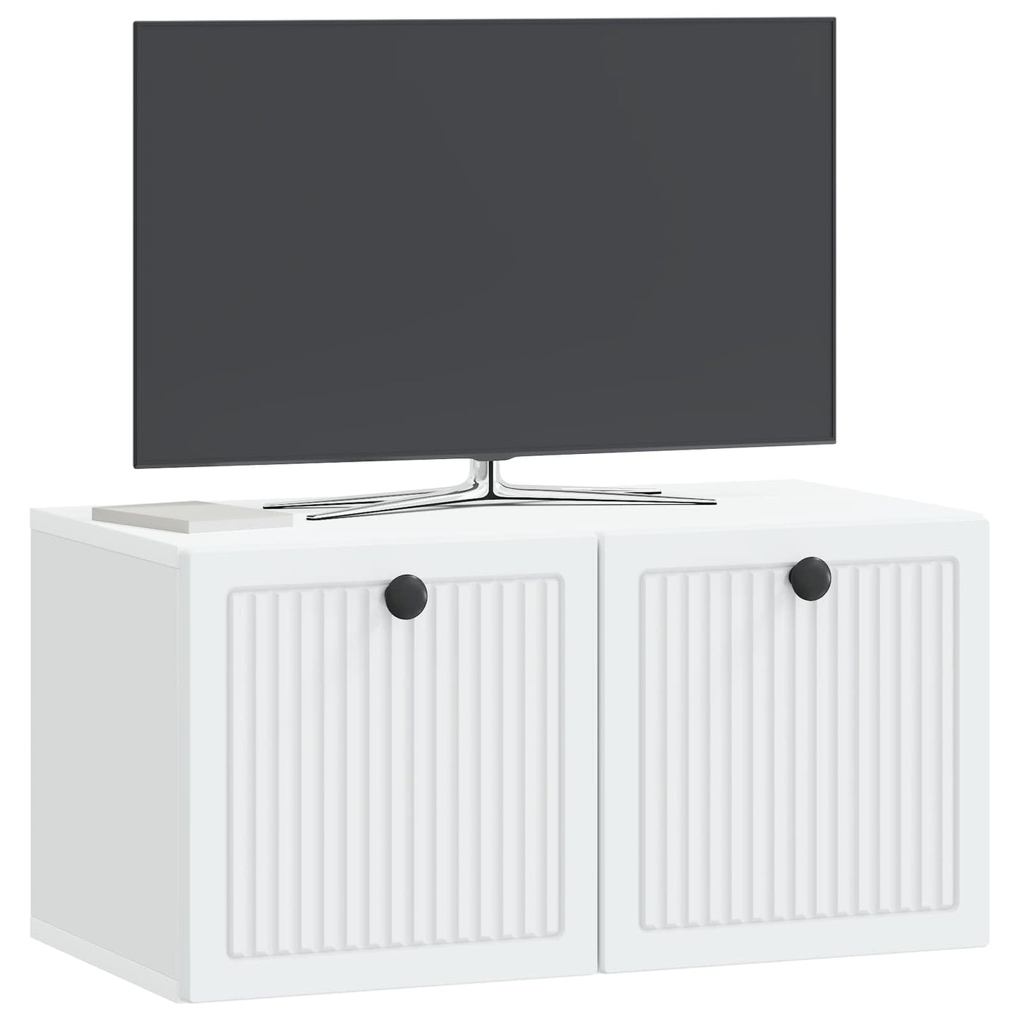 vidaXL Wall-Mounted TV Cabinet White 59.5 x 31 x 30 cm Engineered Wood