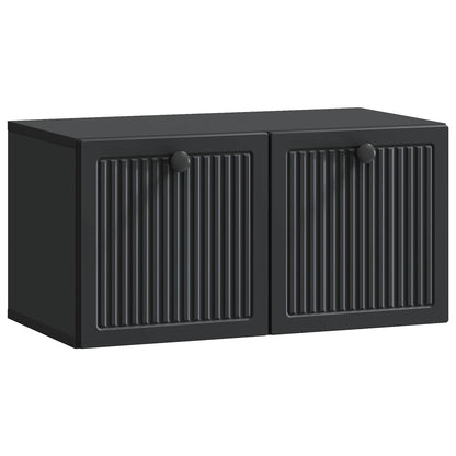vidaXL Wall-Mounted TV Cabinet Black 59.5 x 31 x 30 cm Engineered Wood