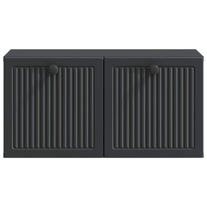 vidaXL Wall-Mounted TV Cabinet Black 59.5 x 31 x 30 cm Engineered Wood