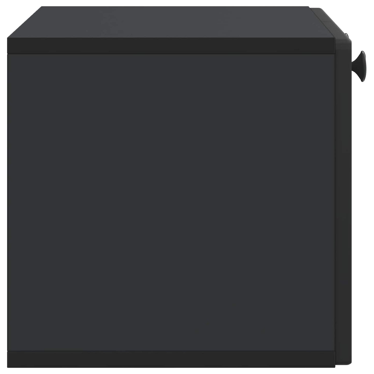 vidaXL Wall-Mounted TV Cabinet Black 59.5 x 31 x 30 cm Engineered Wood