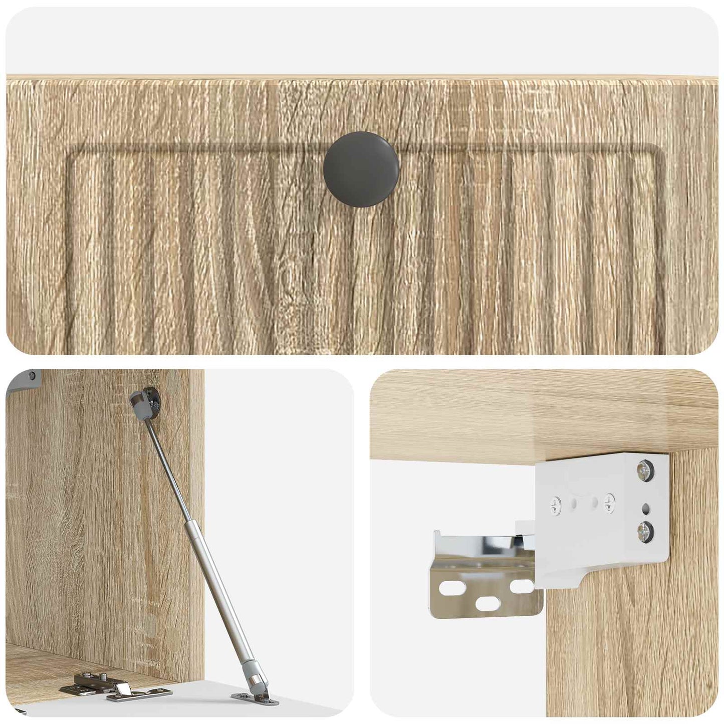 vidaXL Wall-Mounted TV Cabinet Sonoma Oak 59.5 x 31 x 30 cm