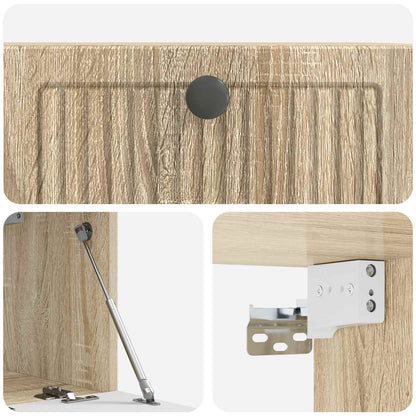 vidaXL Wall-Mounted TV Cabinet Sonoma Oak 59.5 x 31 x 30 cm