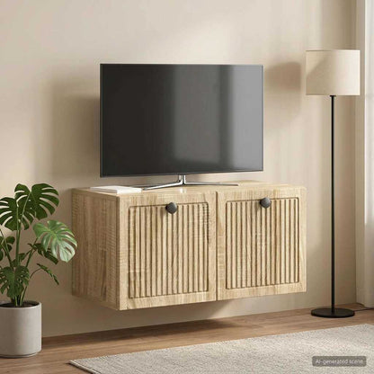 vidaXL Wall-Mounted TV Cabinet Sonoma Oak 59.5 x 31 x 30 cm