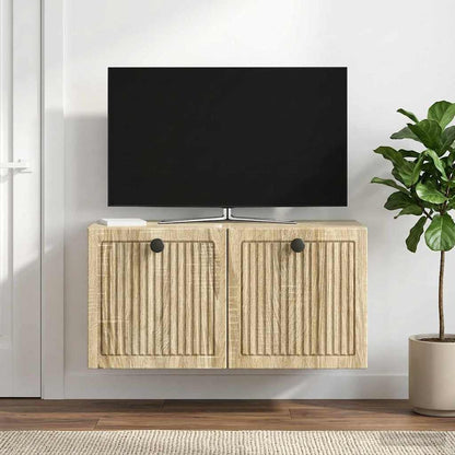 vidaXL Wall-Mounted TV Cabinet Sonoma Oak 59.5 x 31 x 30 cm