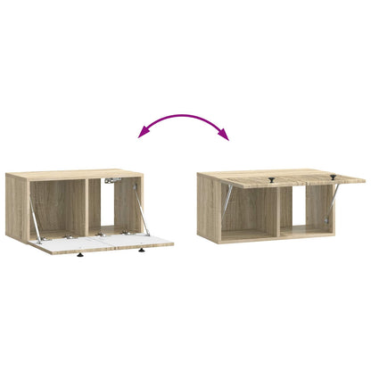 vidaXL Wall-Mounted TV Cabinet Sonoma Oak 59.5 x 31 x 30 cm