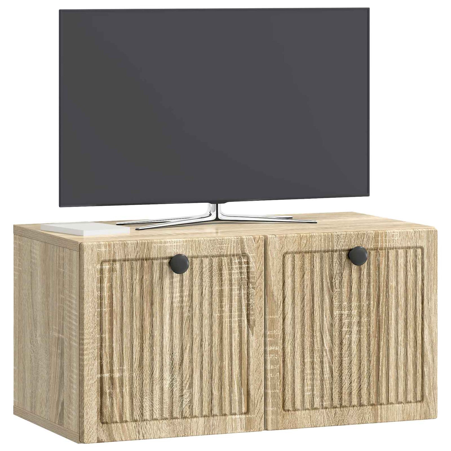 vidaXL Wall-Mounted TV Cabinet Sonoma Oak 59.5 x 31 x 30 cm
