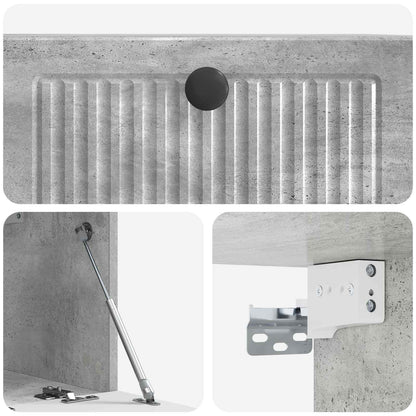 vidaXL Wall-Mounted TV Cabinet Concrete Grey 59.5 x 31 x 30 cm