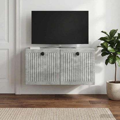 vidaXL Wall-Mounted TV Cabinet Concrete Grey 59.5 x 31 x 30 cm