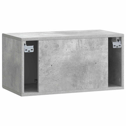 vidaXL Wall-Mounted TV Cabinet Concrete Grey 59.5 x 31 x 30 cm