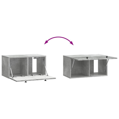 vidaXL Wall-Mounted TV Cabinet Concrete Grey 59.5 x 31 x 30 cm
