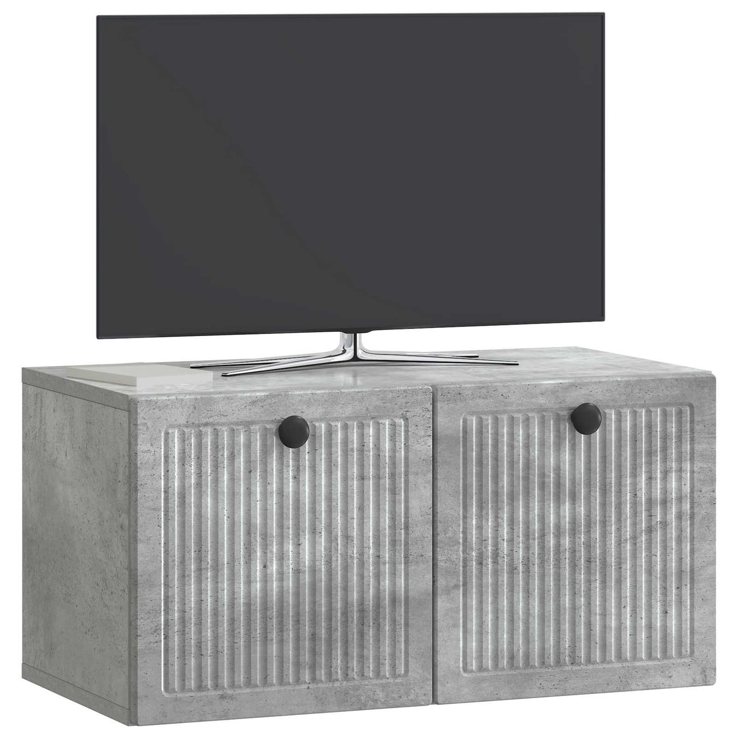 vidaXL Wall-Mounted TV Cabinet Concrete Grey 59.5 x 31 x 30 cm