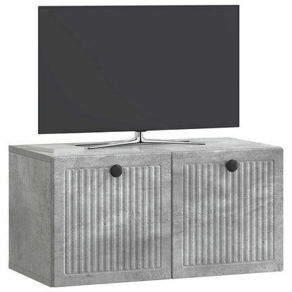 vidaXL Wall-Mounted TV Cabinet Concrete Grey 59.5 x 31 x 30 cm