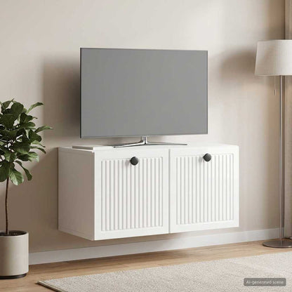 vidaXL Wall-Mounted TV Cabinet High Gloss White 59.5 x 31 x 30 cm