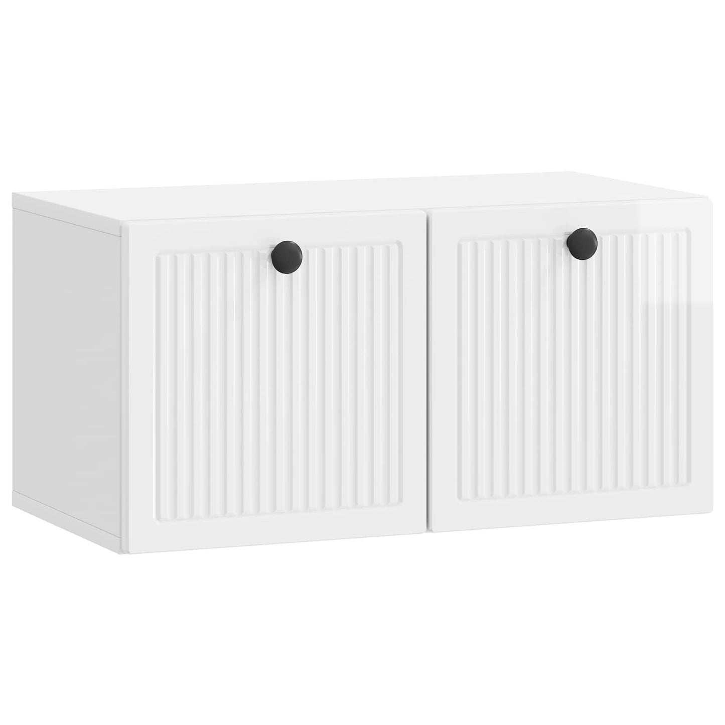 vidaXL Wall-Mounted TV Cabinet High Gloss White 59.5 x 31 x 30 cm