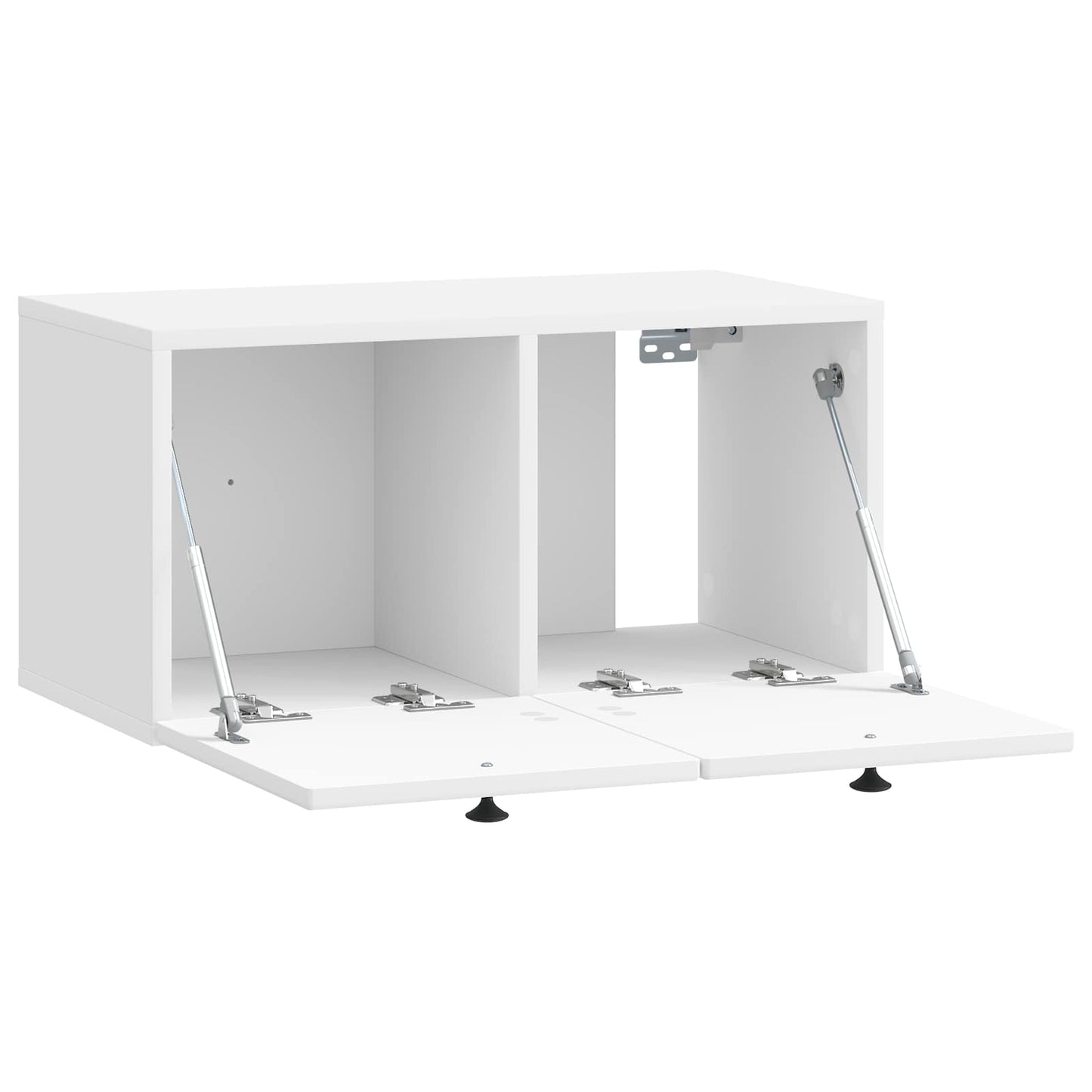 vidaXL Wall-Mounted TV Cabinet High Gloss White 59.5 x 31 x 30 cm