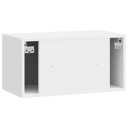 vidaXL Wall-Mounted TV Cabinet High Gloss White 59.5 x 31 x 30 cm