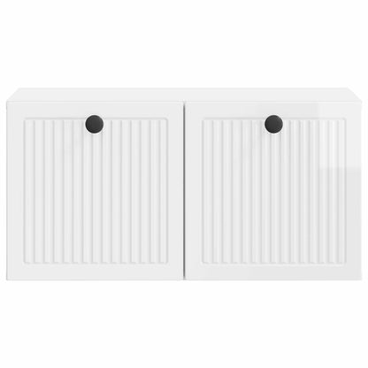 vidaXL Wall-Mounted TV Cabinet High Gloss White 59.5 x 31 x 30 cm