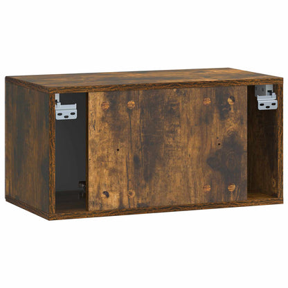 vidaXL Wall-Mounted TV Cabinet Smoked Oak 59.5 x 31 x 30 cm