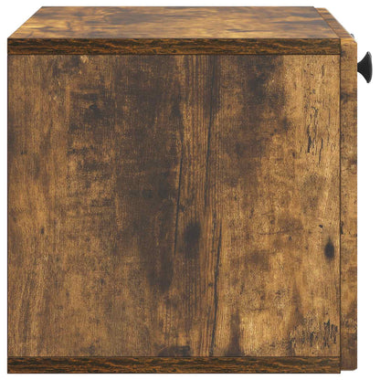 vidaXL Wall-Mounted TV Cabinet Smoked Oak 59.5 x 31 x 30 cm